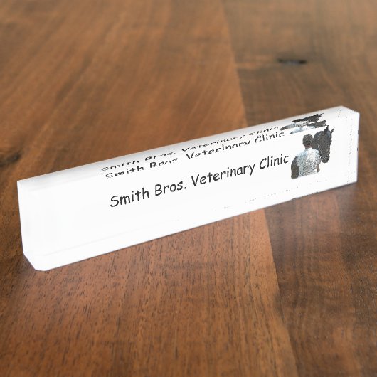 マンホールディングホースライト机用ネームプレート デスクネームプレート (側面)