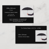 マンホールディング傘白黒プロフェッショナル 名刺 (正面/裏面)