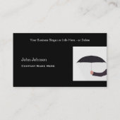 マンホールディング傘白黒プロフェッショナル 名刺 (裏面)