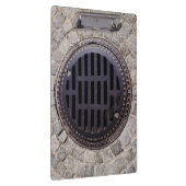 マンホール蓋及び石畳の道路 クリップボード (右)