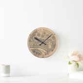 マンホール蓋時計 ラウンド壁時計 (ホーム)