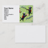 マンボのラブラドールのミュージシャンの絵を描くこと 名刺 (正面/裏面)