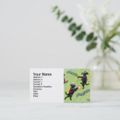 マンボのラブラドールのミュージシャンの絵を描くこと 名刺 (スタンド正面)