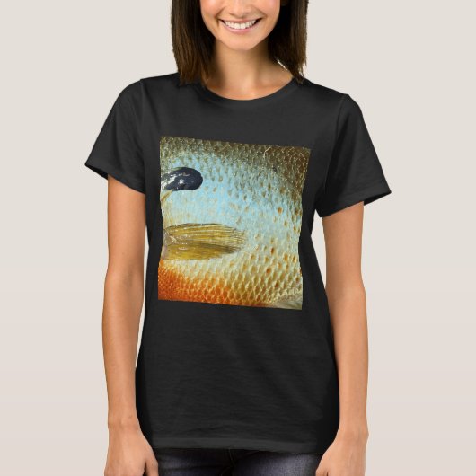 マンボウの肌（ナチュラル）フィッシュスケール模様 Tシャツ (正面)
