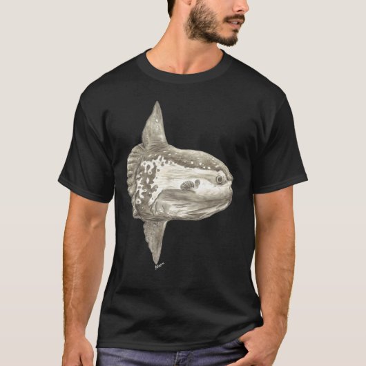 マンボウ (Mola mola) Tシャツ (正面)