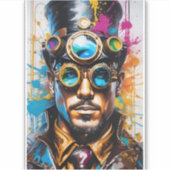 マンポートレートビニルデカール シール (正面)