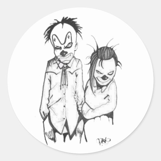 マンマとパパスケッチスクエア ラウンドシール (正面)