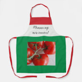 マンマはトマトのフラグをイタリアン増やす エプロン (正面)