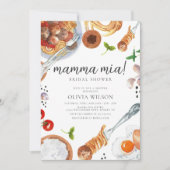 マンマイタリアンミアブライダルシャワー 招待状 (正面)
