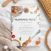 マンマイタリアンミアブライダルシャワー 招待状