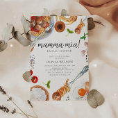 マンマイタリアンミアブライダルシャワー 招待状