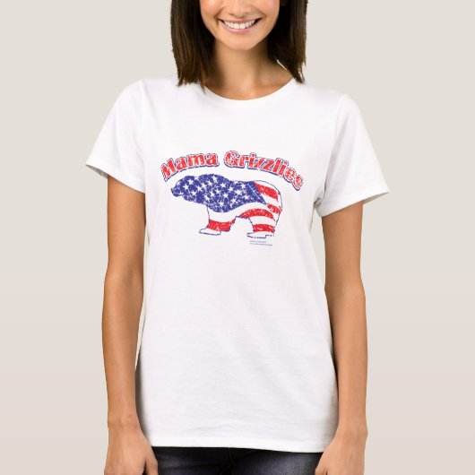 マンマグリズリー動揺して Tシャツ (正面)