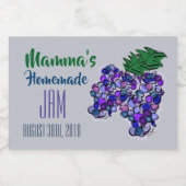 マンマズ自家製ジャムブドウカスタマイズ フードラベル (シングルラベル)