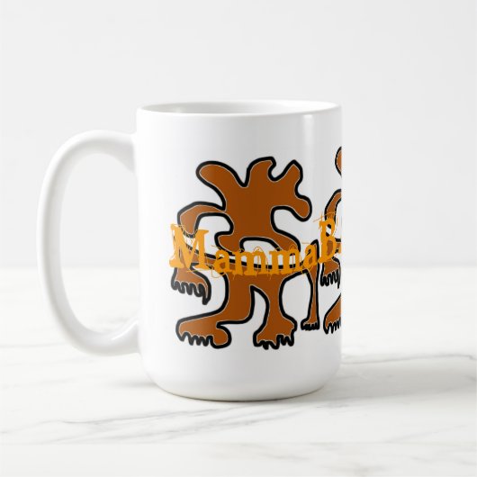 マンマバジルデザインマグ！ コーヒーマグカップ (左)