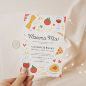 マンマミアイタリアンブライダルシャワー 招待状