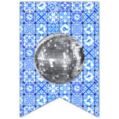 マンマミアグリークアイランドディスコボールハッピーバースデー バンティングフラッグ (第1の旗)