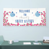 マンマミアサントリーニブルータイルブーゲンビリア16th 横断幕 (トレードショー)