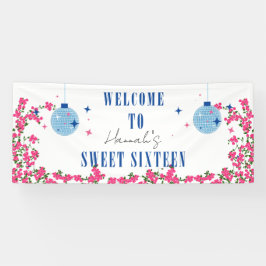 マンマミアサントリーニブルータイルブーゲンビリア16th 横断幕