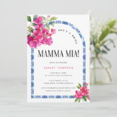 マンマミアフローラブルータイルブライダルシャワー 招待状 (スタンド正面)