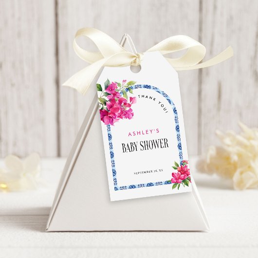 マンマミアフローラ地中海のイタリアンベビーシャワー ギフトタグ