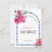 マンマミアフローラ地中海のイタリアンベビーシャワー サンキューカード (正面)