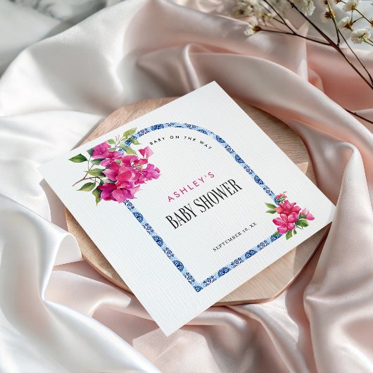 マンマミアフローラ地中海のイタリアンベビーシャワー スタンダードカクテルナプキン