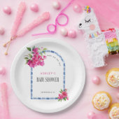 マンマミアフローラ地中海のイタリアンベビーシャワー ペーパープレート (パーティー)