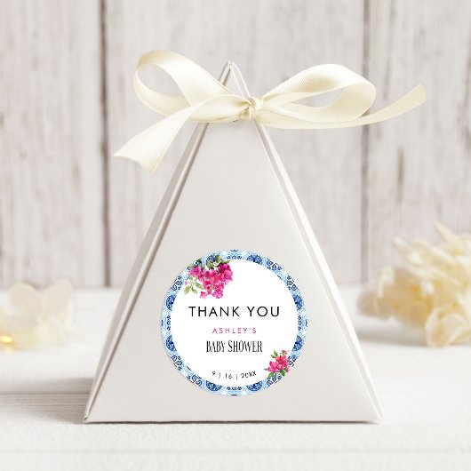 マンマミアフローラ地中海のイタリアンベビーシャワー ラウンドシール