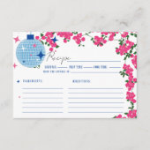 マンマミアブーゲンビリアブライダルシャワーレシピカード エンクロージャーカード (正面)