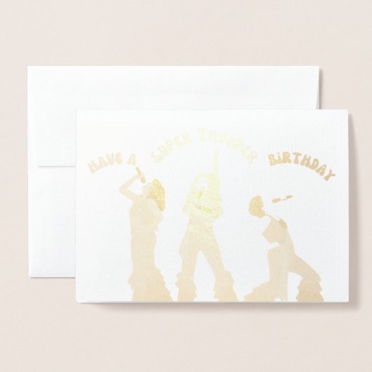 マンマミア誕生日カード！ 箔カード (封筒付き正面)