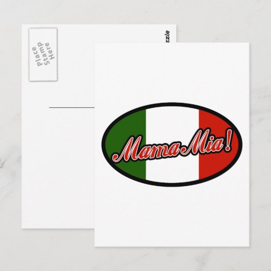 マンマミア！ ポストカード (正面/裏面)