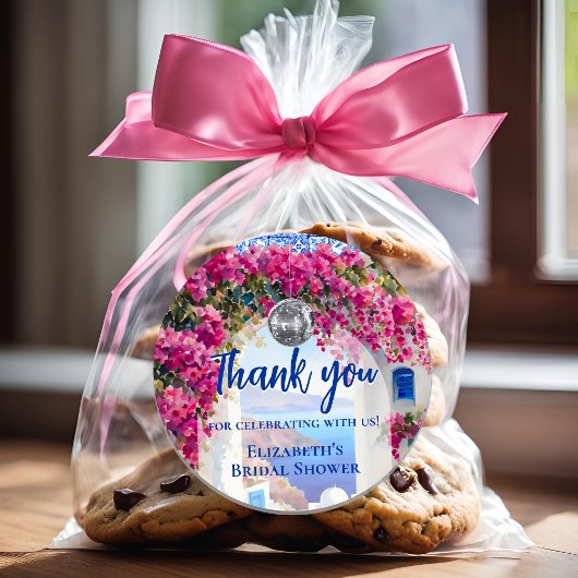 マンマ・ミア ギリシャ ディスコボール 青いタイル ありがとう ラウンドシール