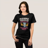 マンモグラフィーおもしろい技術 トライブレンドＴシャツ (正面全面)
