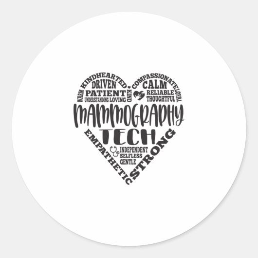 マンモグラフィー技術、マンモ技術者 ラウンドシール (正面)