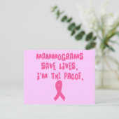 マンモグラ救ムは生きる。俺が証拠だ。 ポストカード (スタンド正面)