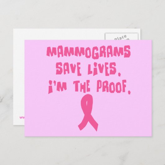 マンモグラ救ムは生きる。俺が証拠だ。 ポストカード (正面/裏面)