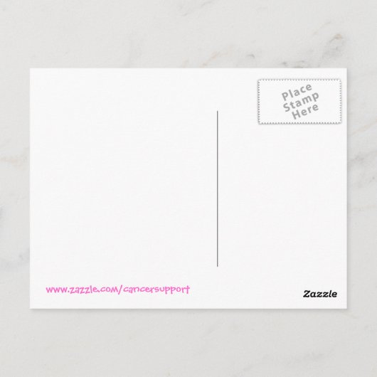 マンモグラ救ムは生きる。俺が証拠だ。 ポストカード (裏面)