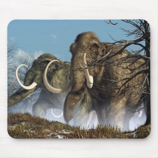 マンモスの嵐 マウスパッド (正面)