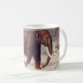 マンモスの有史以前の動物の旧式なプリント コーヒーマグカップ (正面右)