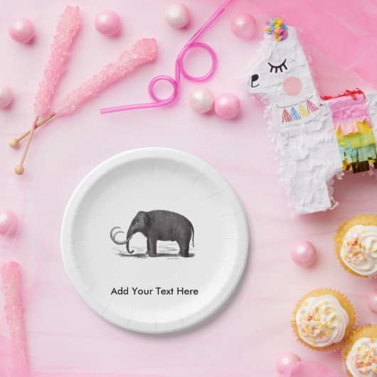 マンモスの有史以前の象 ペーパープレート (パーティー)
