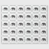 マンモスの有史以前の象 ラッピングペーパー (フラット)