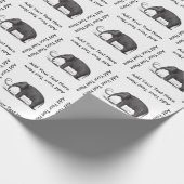 マンモスの有史以前の象 ラッピングペーパー (角)