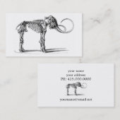 マンモスの骨組プロフィールカード 名刺 (正面/裏面)