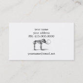 マンモスの骨組プロフィールカード 名刺 (裏面)