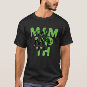 マンモスカラフルアニマルシャドシルエット Tシャツ