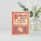 マンモスケイブケンタッキーヴィンテージブックカバー ポストカード (スタンド正面)