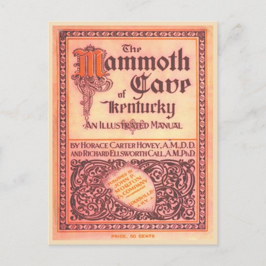 マンモスケイブケンタッキーヴィンテージブックカバー ポストカード (正面)