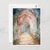 マンモスケーブナショナルパークウォーターカラー ポストカード (正面/裏面)