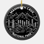マンモスケーブナショナルパークケンタッキーモノリン セラミックオーナメント (裏面)