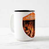 マンモスケーブナショナルパークケンタッキーヴィンテージレトロ ツートーンマグカップ (正面左)